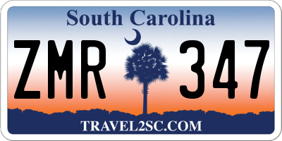 SC license plate ZMR347