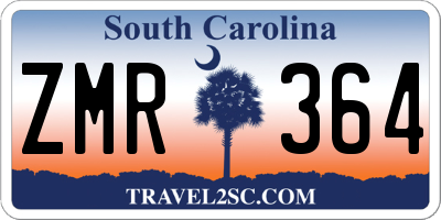 SC license plate ZMR364