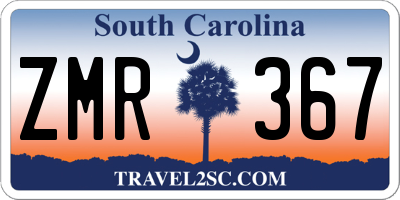 SC license plate ZMR367