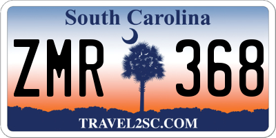 SC license plate ZMR368
