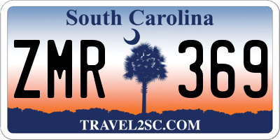 SC license plate ZMR369