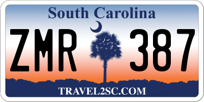 SC license plate ZMR387