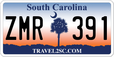 SC license plate ZMR391
