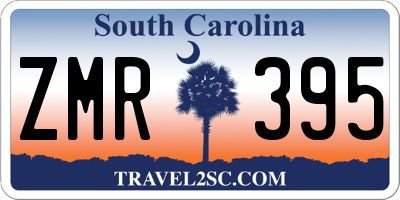 SC license plate ZMR395