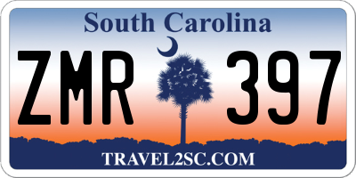 SC license plate ZMR397