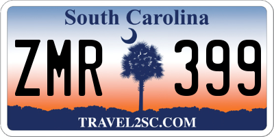 SC license plate ZMR399