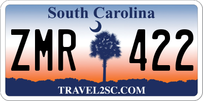 SC license plate ZMR422