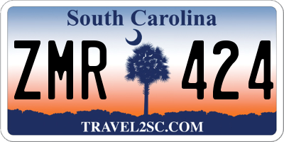 SC license plate ZMR424