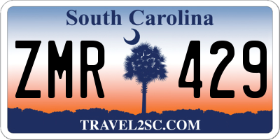 SC license plate ZMR429