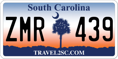 SC license plate ZMR439