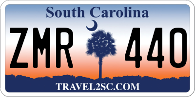 SC license plate ZMR440
