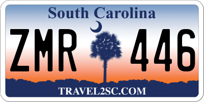 SC license plate ZMR446