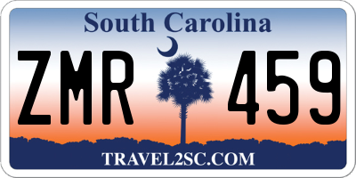 SC license plate ZMR459