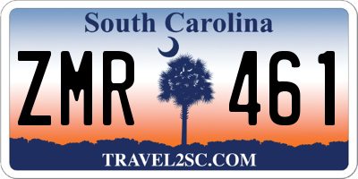 SC license plate ZMR461