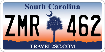 SC license plate ZMR462