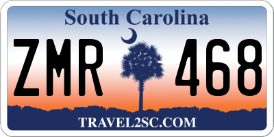 SC license plate ZMR468