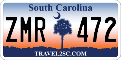 SC license plate ZMR472