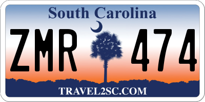SC license plate ZMR474
