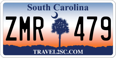 SC license plate ZMR479