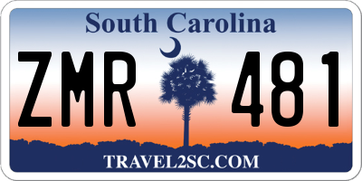 SC license plate ZMR481