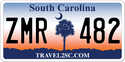 SC license plate ZMR482