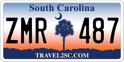 SC license plate ZMR487