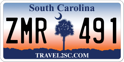 SC license plate ZMR491