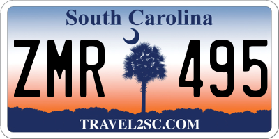 SC license plate ZMR495