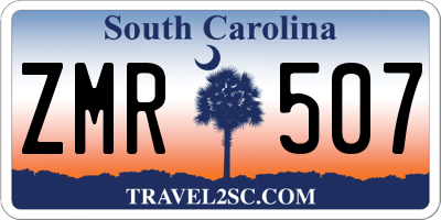 SC license plate ZMR507