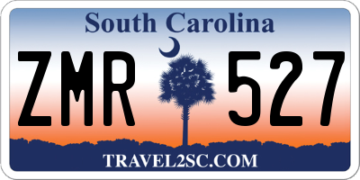 SC license plate ZMR527