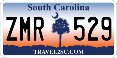 SC license plate ZMR529