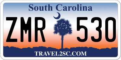 SC license plate ZMR530