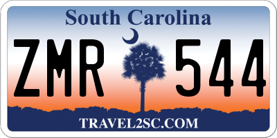 SC license plate ZMR544