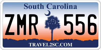 SC license plate ZMR556