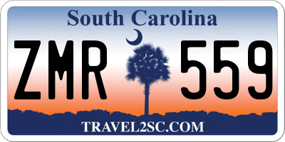 SC license plate ZMR559