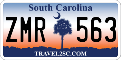 SC license plate ZMR563