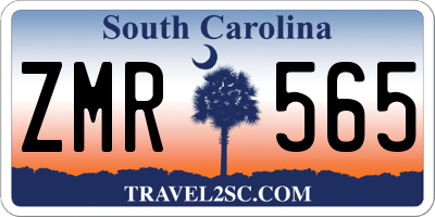 SC license plate ZMR565