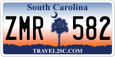 SC license plate ZMR582