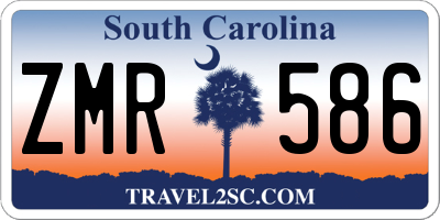 SC license plate ZMR586