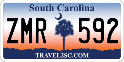 SC license plate ZMR592