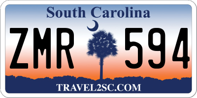 SC license plate ZMR594
