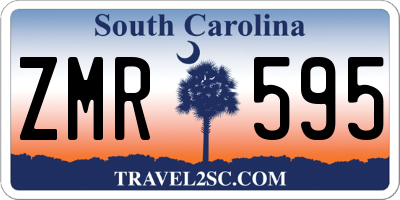 SC license plate ZMR595