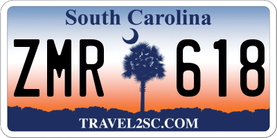 SC license plate ZMR618