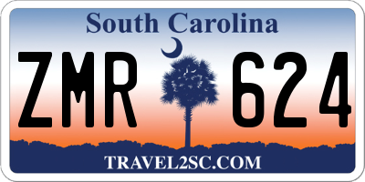 SC license plate ZMR624