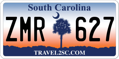SC license plate ZMR627