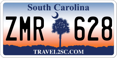 SC license plate ZMR628
