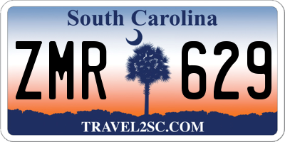 SC license plate ZMR629
