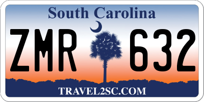 SC license plate ZMR632