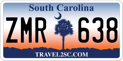SC license plate ZMR638