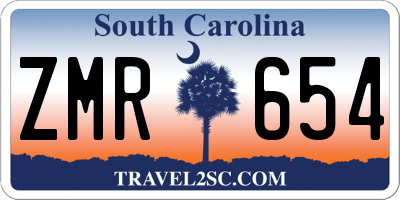 SC license plate ZMR654